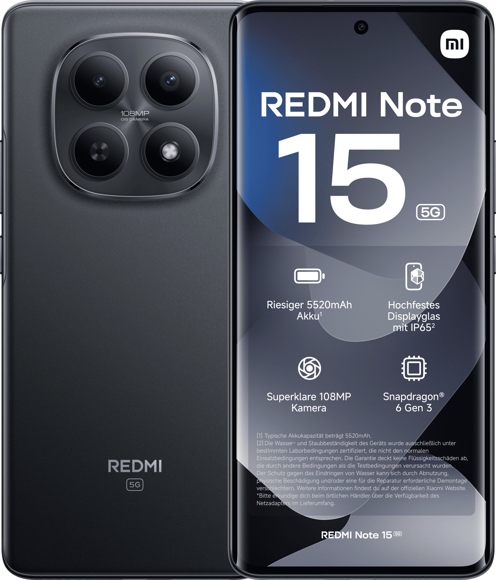 XIAOMI REDMI Note 15 5G 128 GB Black Dual SIM