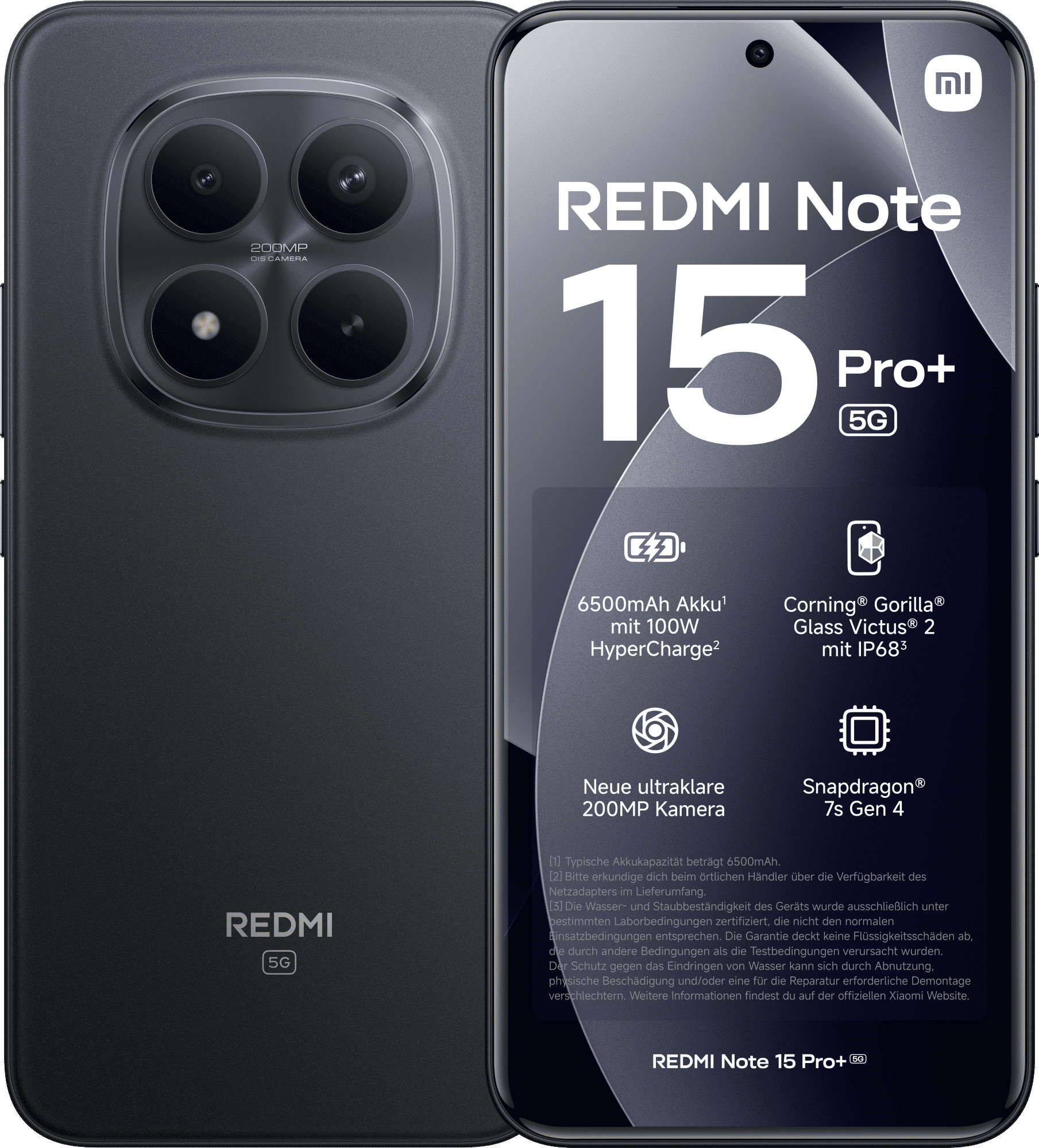 Xiaomi Redmi Note 15 Pro+ 256GB DS Black 6.8 EU 5G (12GB) Android
