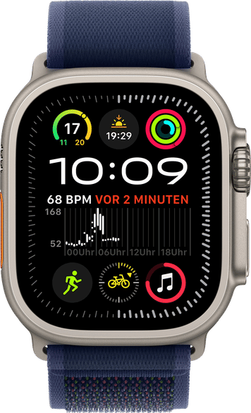 Watch Ultra 2 grau dunkelblau 49 Titan Trail Loop