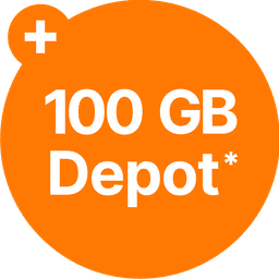 Aktion: 100 GB Depot - deine Extra-Datenreserve