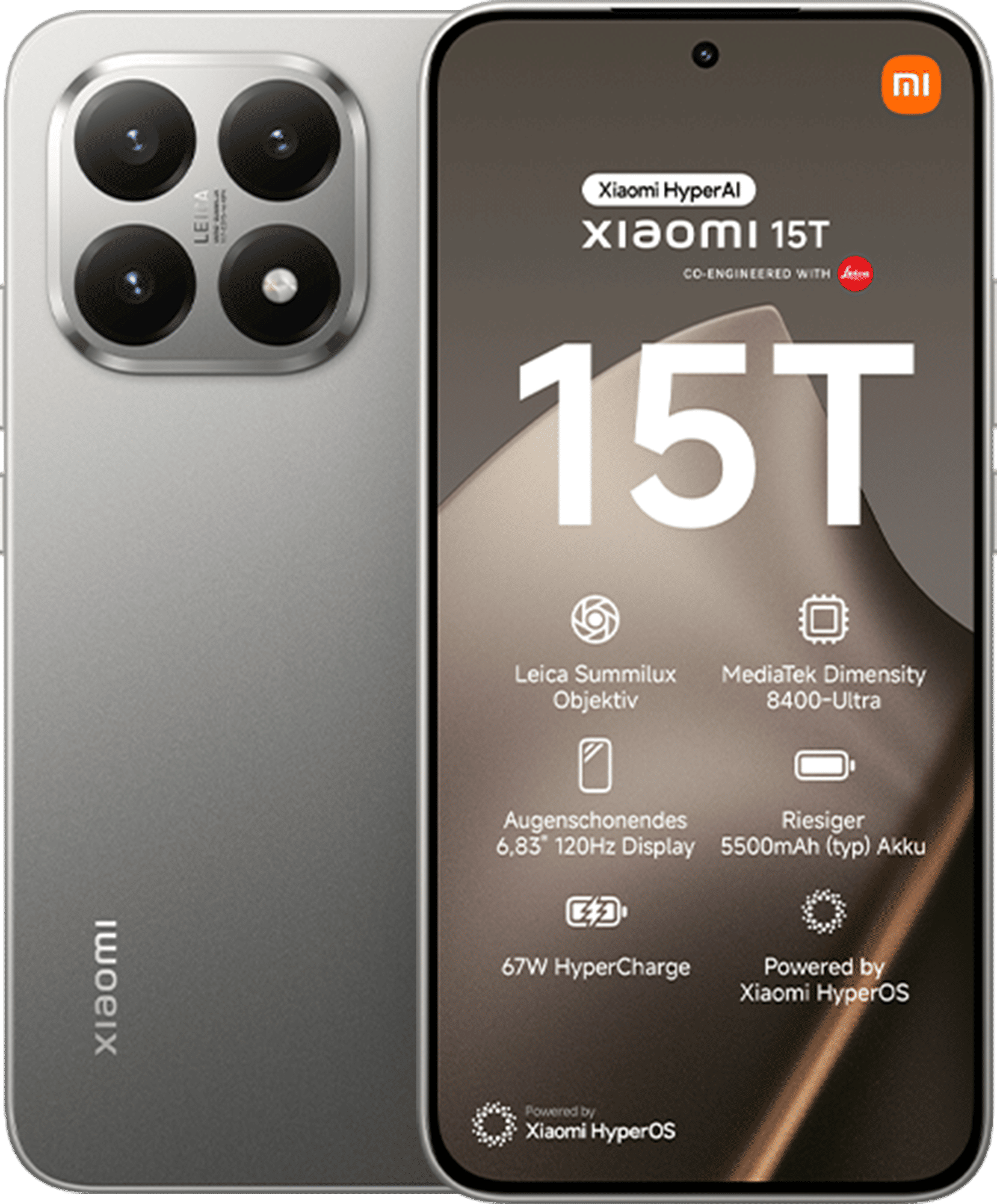 Xiaomi 15T 256GB DS Grey 6.8 EU 5G (12GB) Android