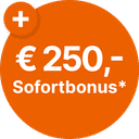 Launch-Aktion: € 250,- Sofortbonus