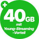 + 40 GB mit Young-Streaming-Vorteil