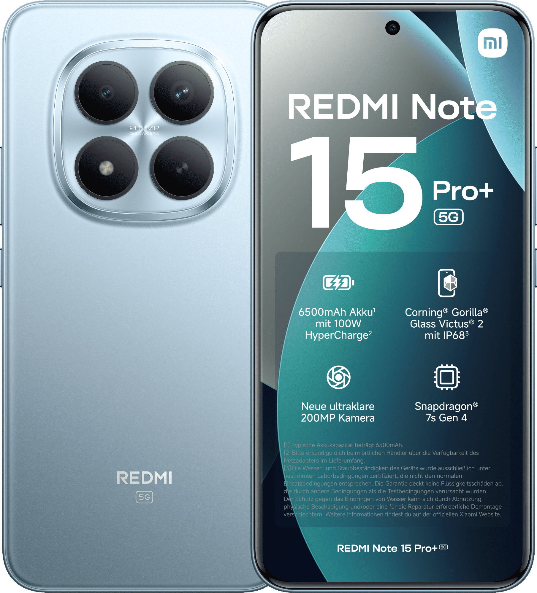 XIAOMI REDMI Note 15 Pro+ 5G 256 GB Glacier Blue Dual SIM