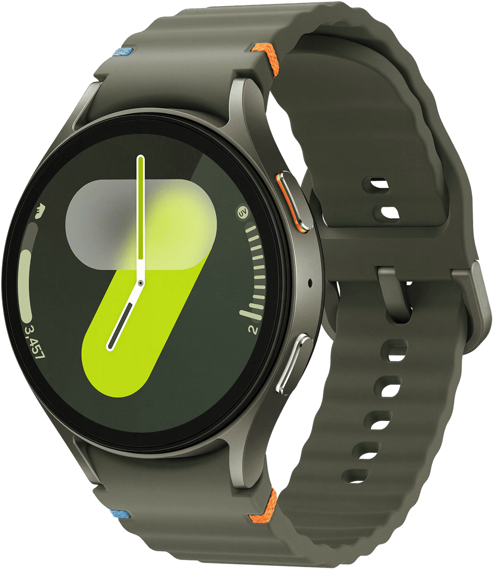 SAMSUNG Galaxy Watch7 BT 44 mm Smartwatch Aluminium Nitrilkautschuk, 85-130 mm, Silver