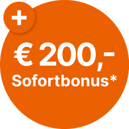 Exklusiv bei uns: € 200,- Sofortbonus