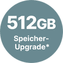 Exklusives Speicher-Upgrade auf 512 GB