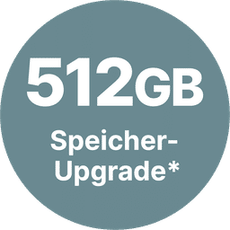 Exklusives Speicher-Upgrade auf 512 GB