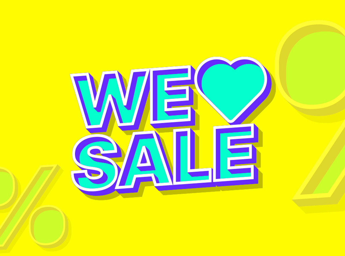 Valentinstag - Headerbild: We love Sale