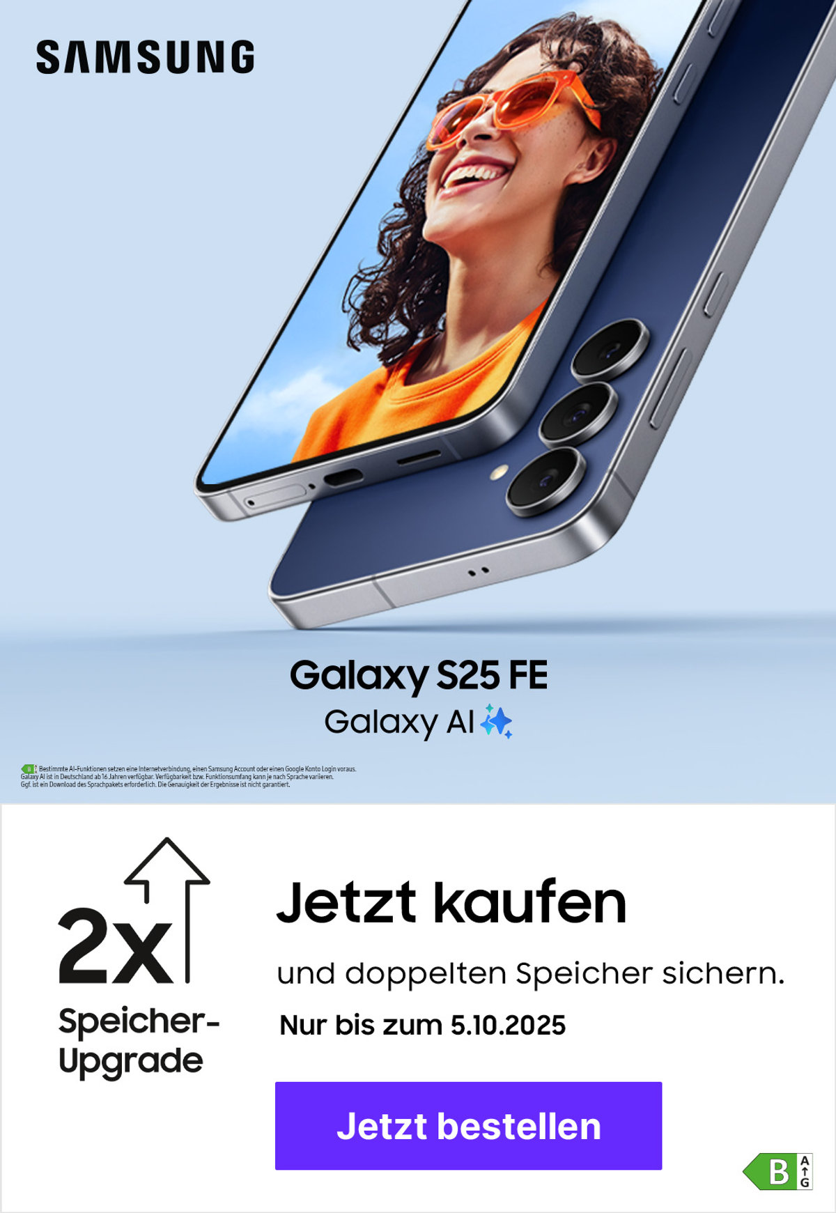 Grid 1 Teaserbild Startseite - Angebote S25 FE