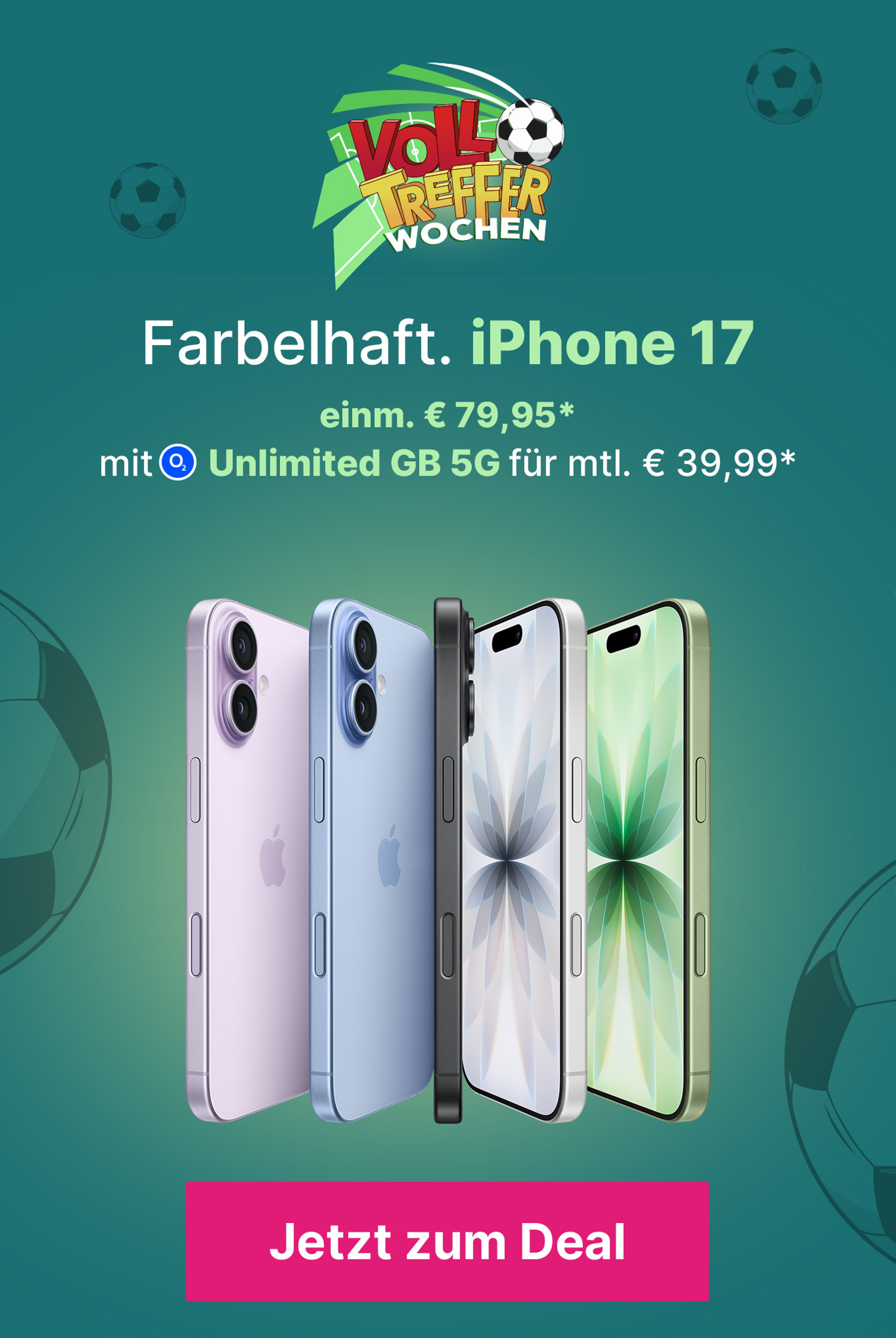 WM iPhone 17 mit Mobile Unlimited L mtl. 39,99€