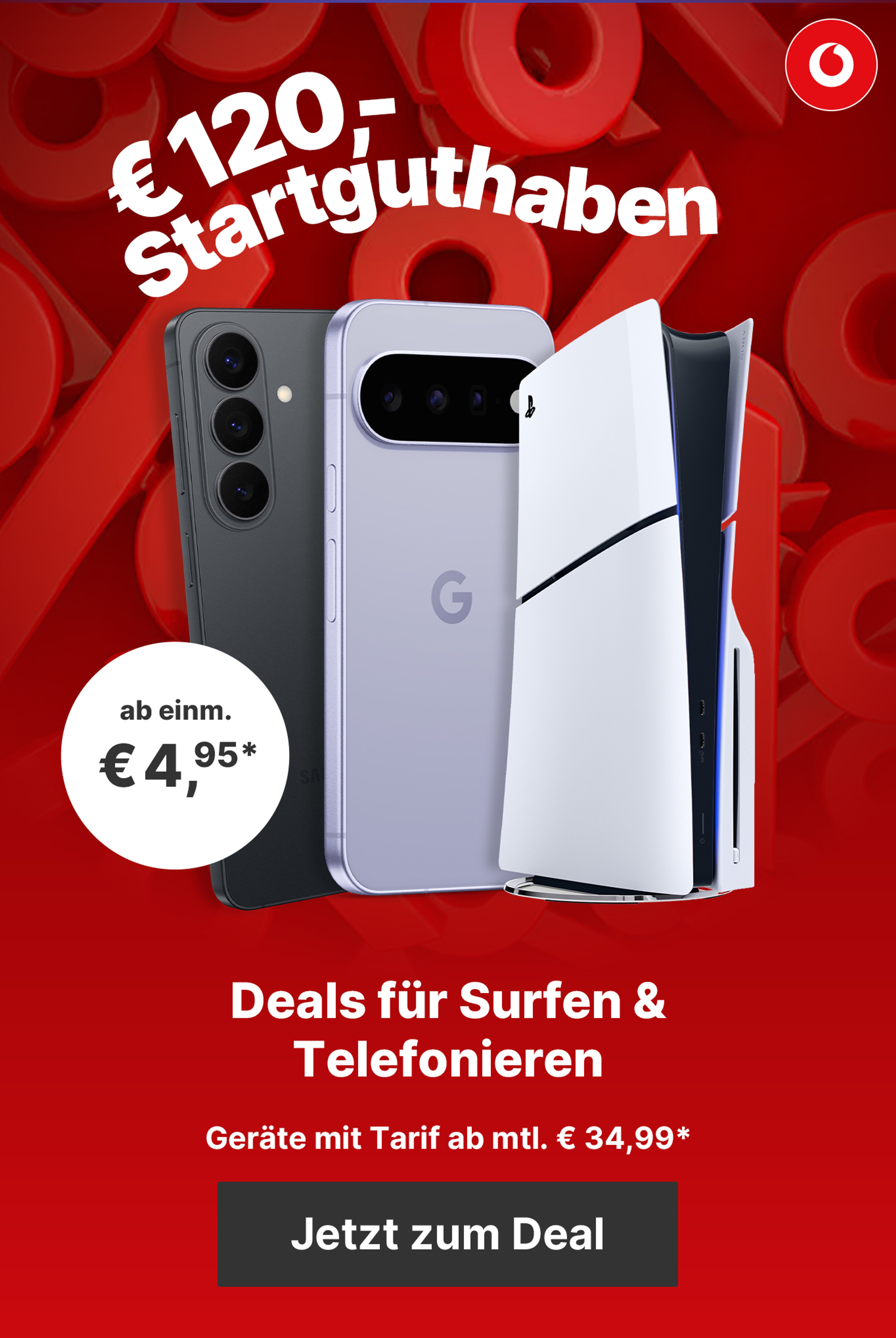 € 120,- Startguthaben - Deals für Surfen & Telefonieren