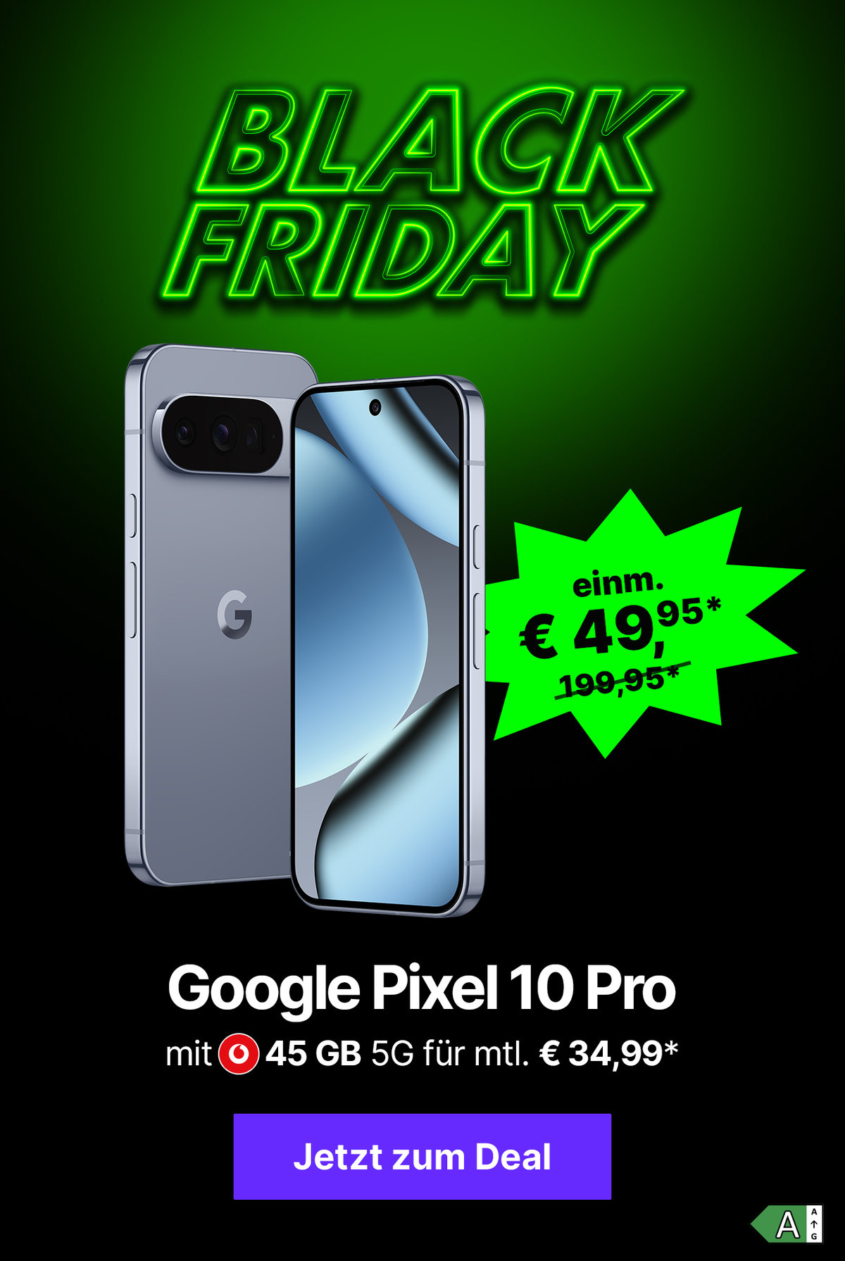 Grid 1 Teaserbild Startseite - Pixel 10 Pro Black Friday