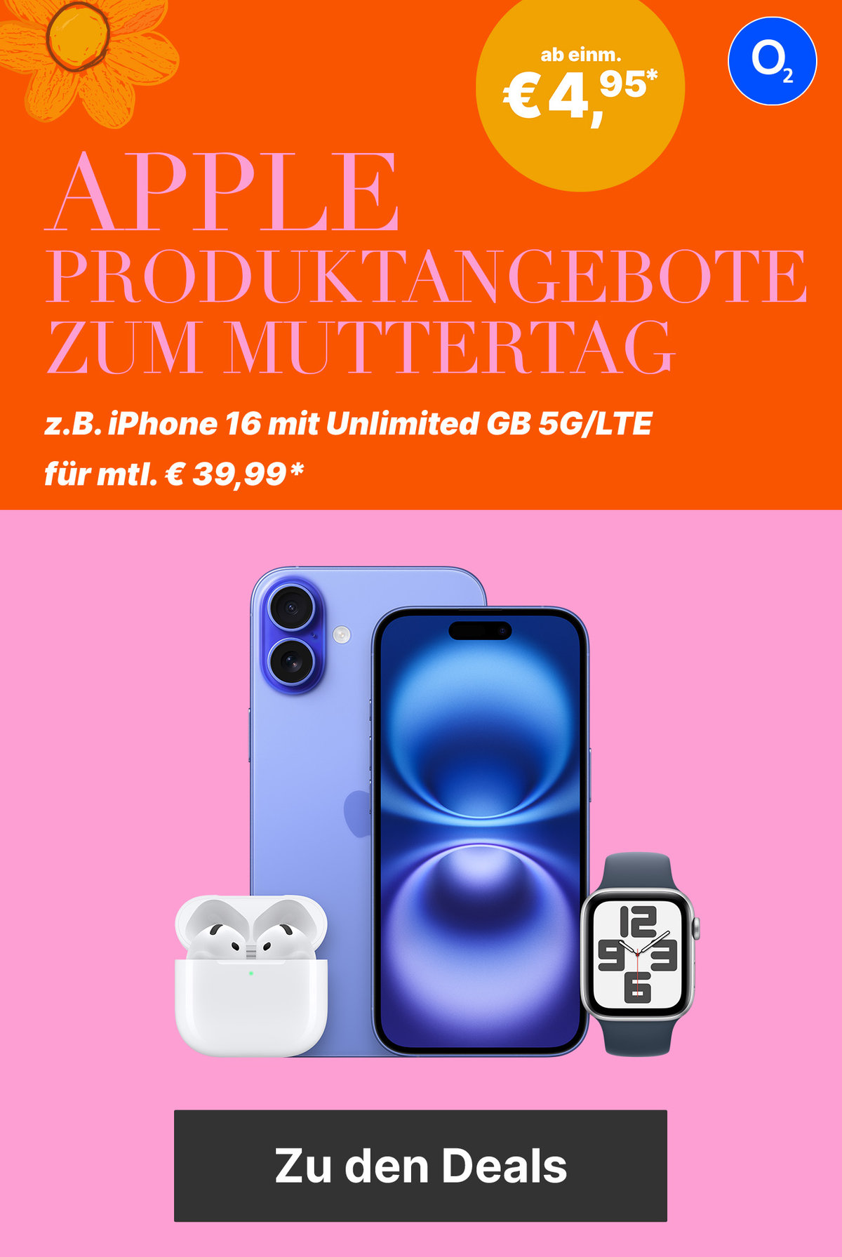 Subteaser 1 Startseite - Angebote Muttertag Apple iPhone 16