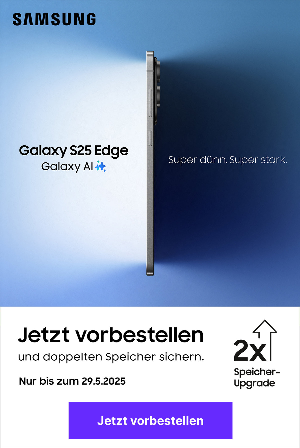 MainTeaser Startseite - Launch S25 Edge