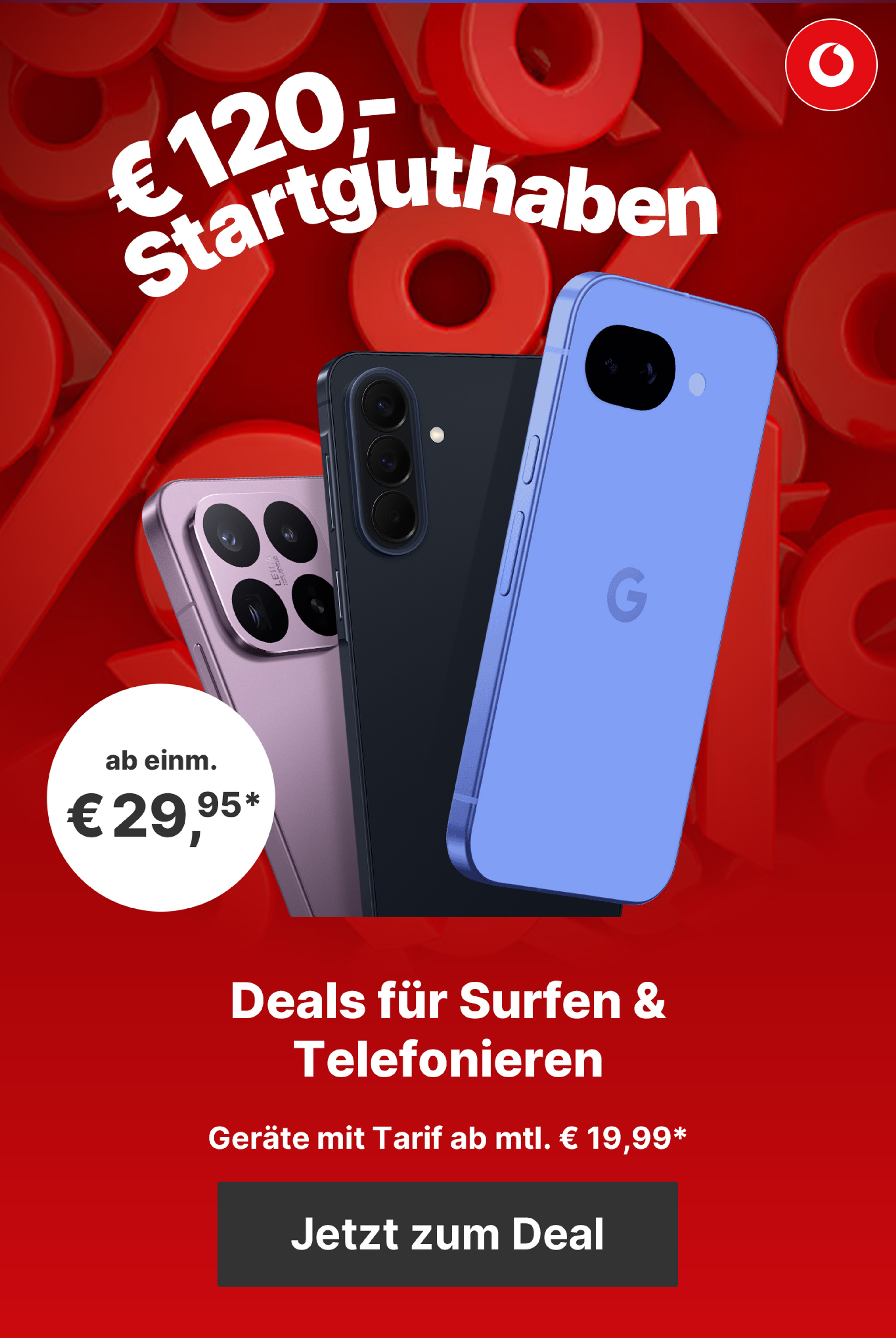 € 120,- Startguthaben - Deals für Surfen & Telefonieren
