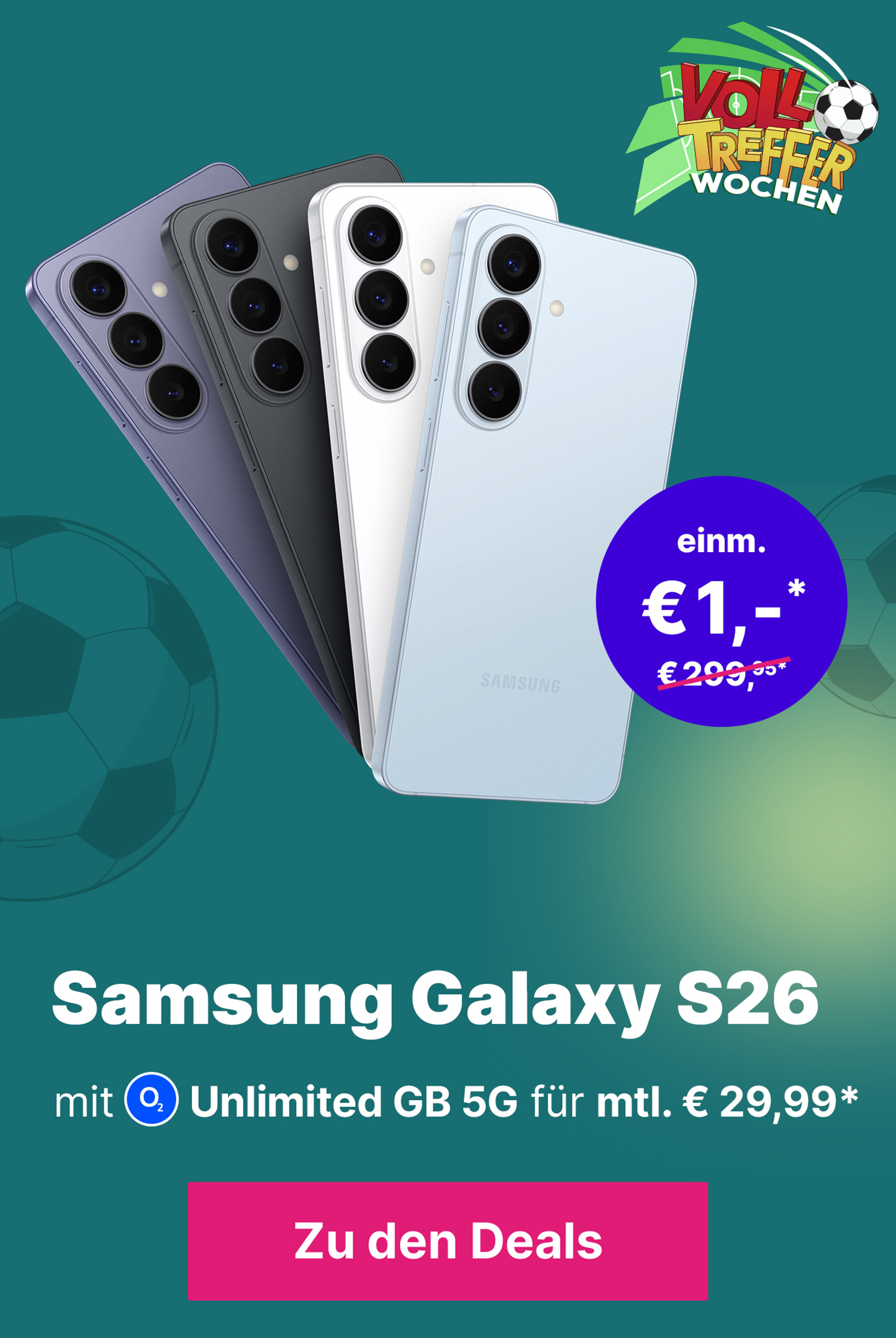 Samsung Galaxy S26 mit o2 Unlimited