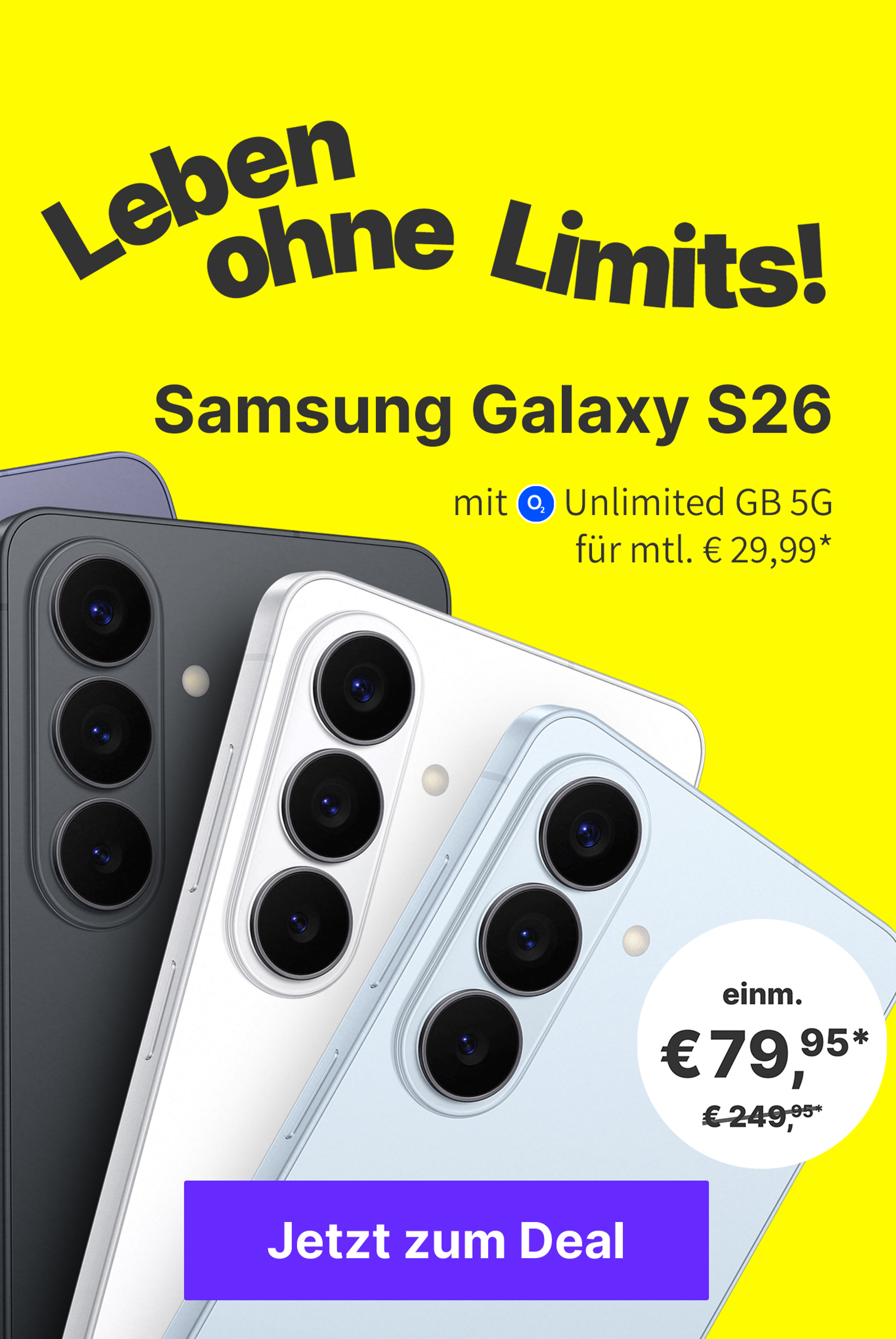 Samsung Galaxy S26 mit o2 Unlimited