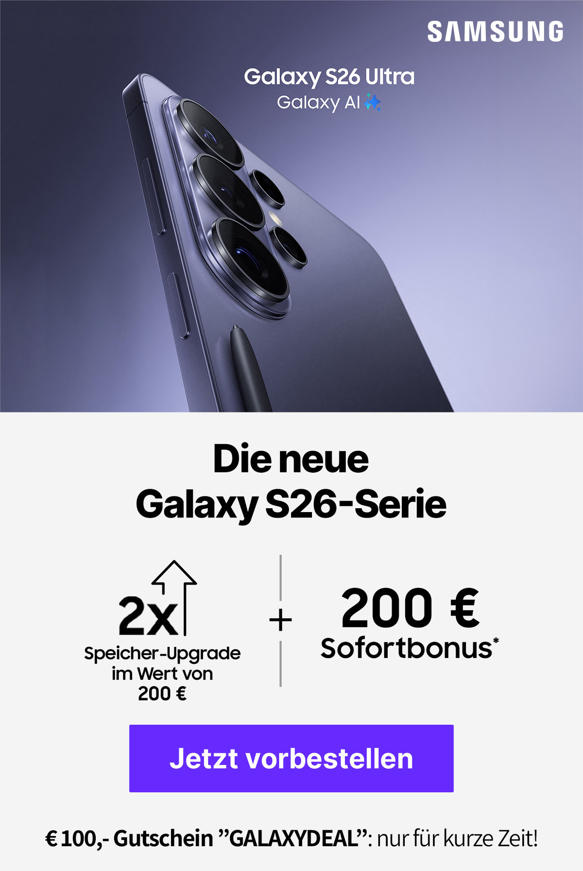 Angebote S26 Serie Launch