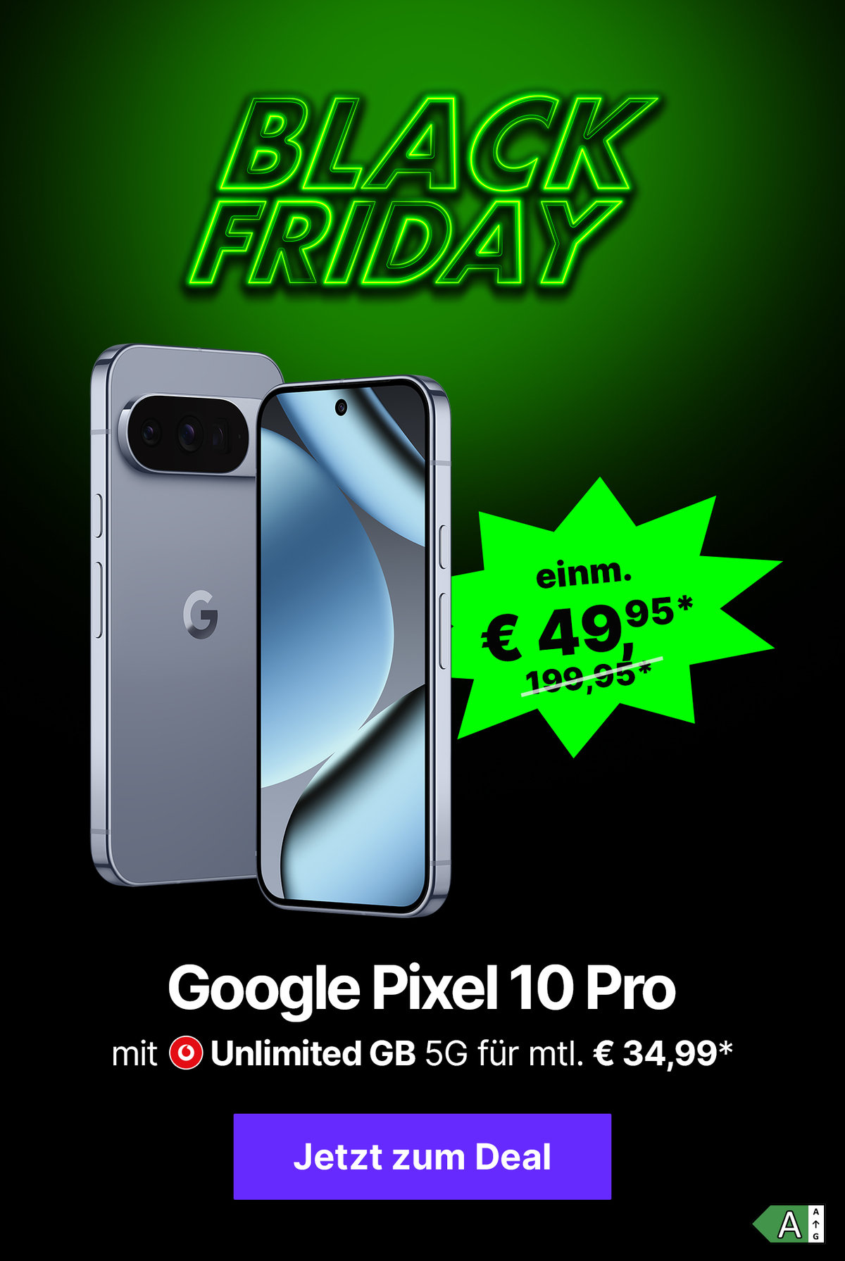 Grid 1 Teaserbild Startseite - Pixel 10 Pro Black Friday