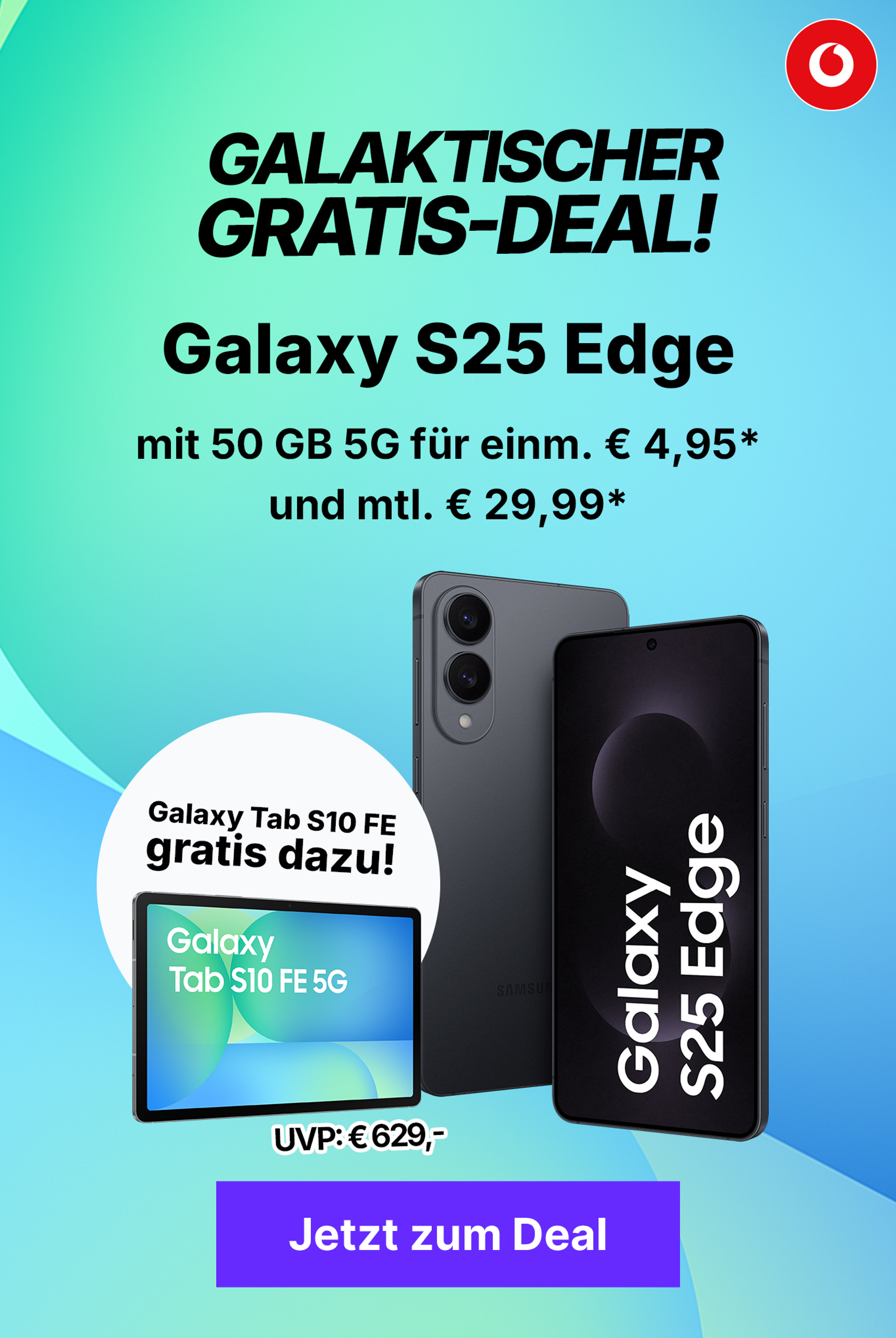 Samsung Galaxy S25 Edge mit Tablet S10 FE