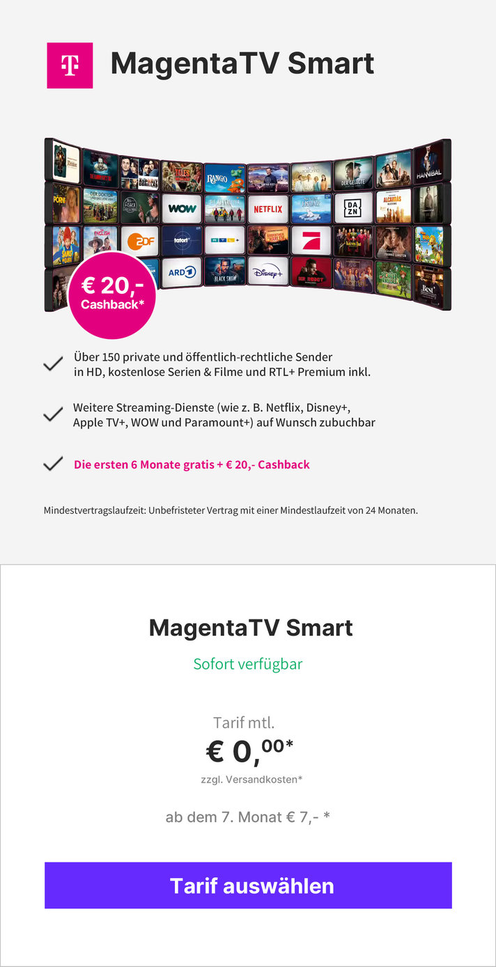 Angebote Magenta TV - Zwischenbanner