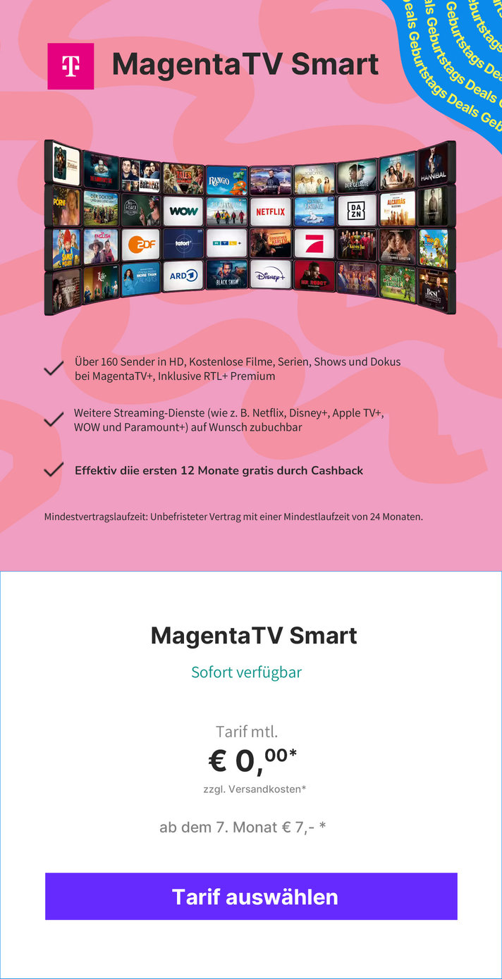 Angebote Magenta TV - Zwischenbanner