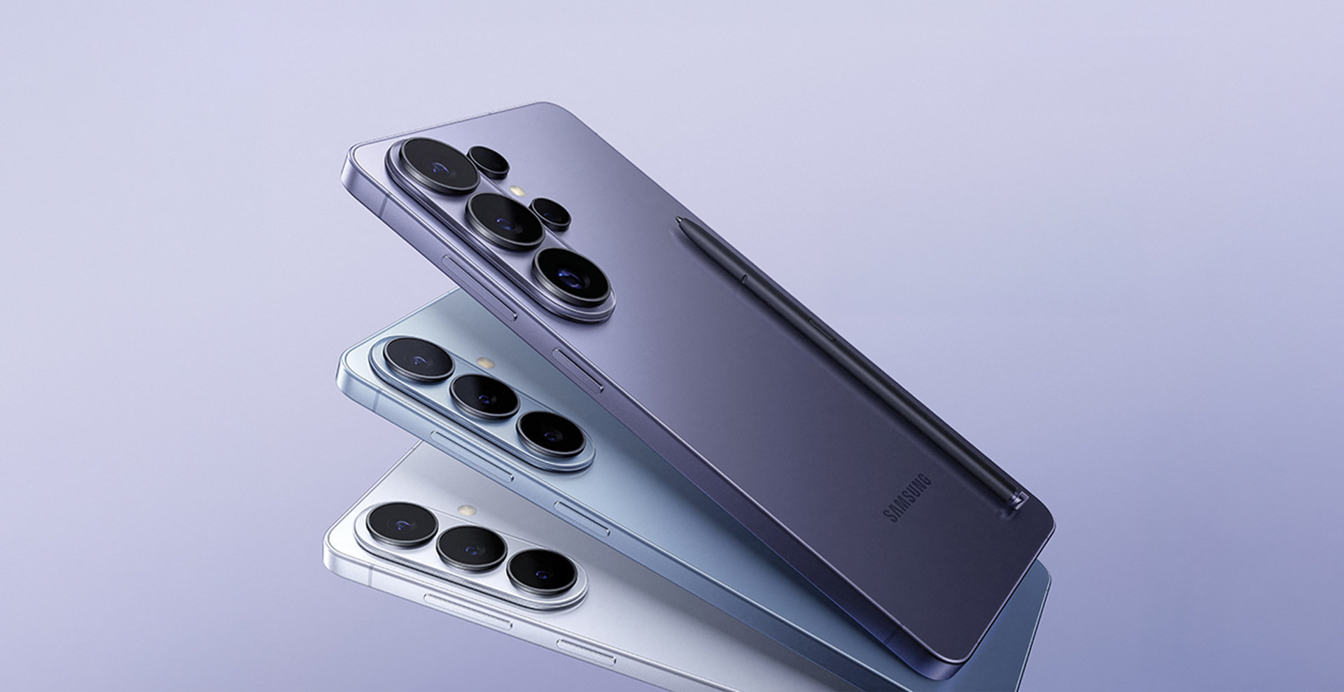 Samsung Modelle der S26 Serie nebeneinander