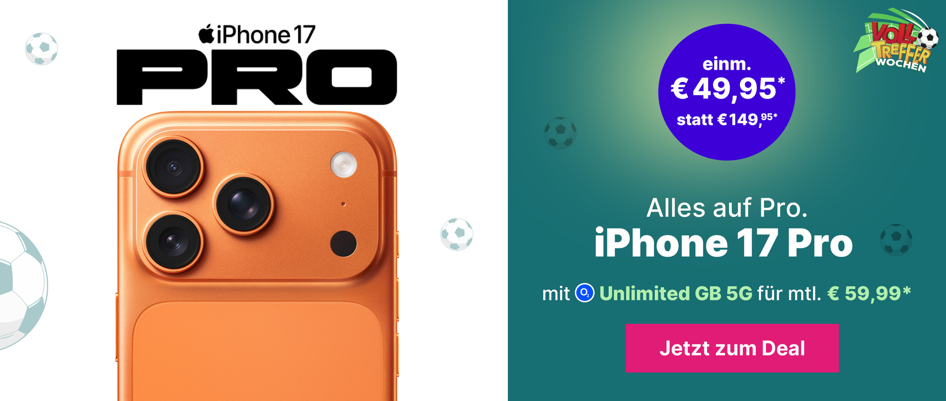 Angebote WM -  Fokus iPhone17 Pro mit Unlimited für 59,99€