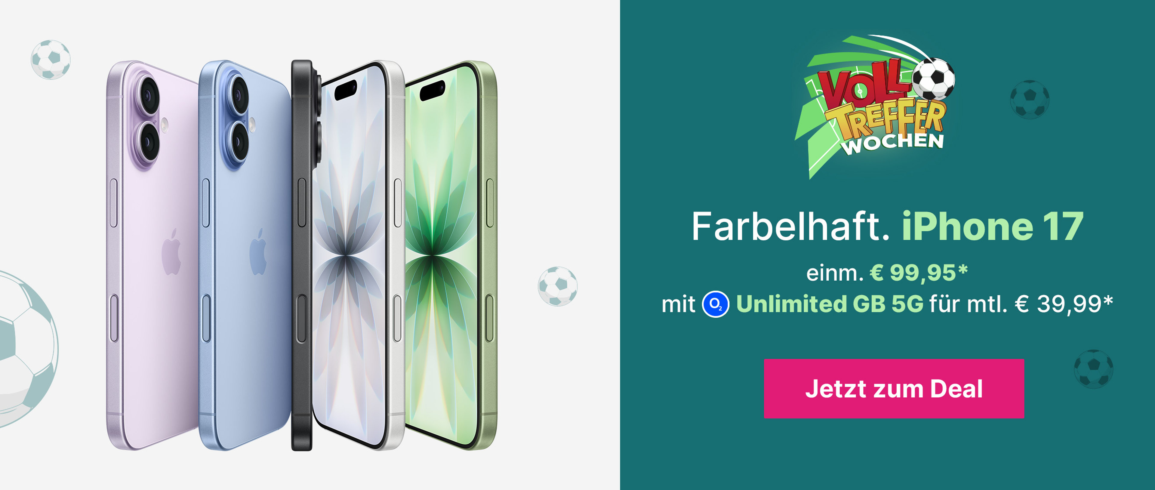 WM iPhone 17 mit Mobile Unlimited L mtl. 39,99€