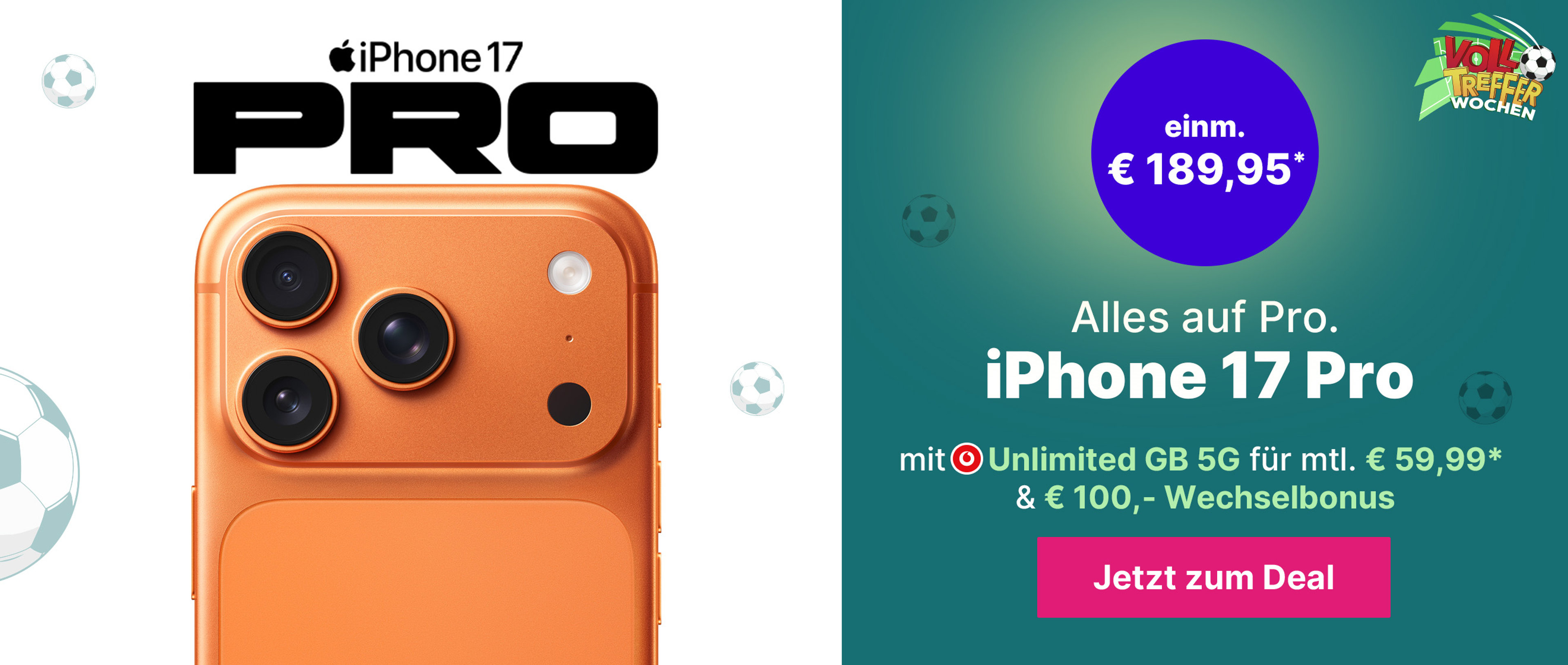 Angebote WM -  Fokus iPhone17 Pro mit Unlimited für 59,99€