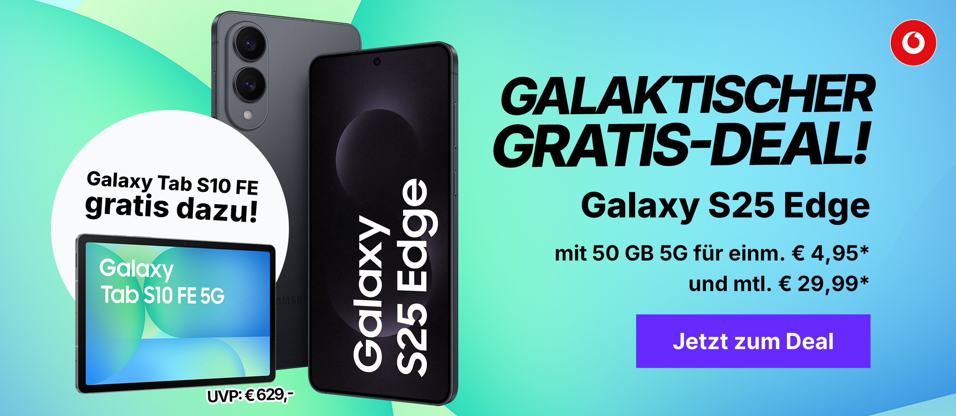 Samsung Galaxy S25 Edge mit Tablet S10 FE