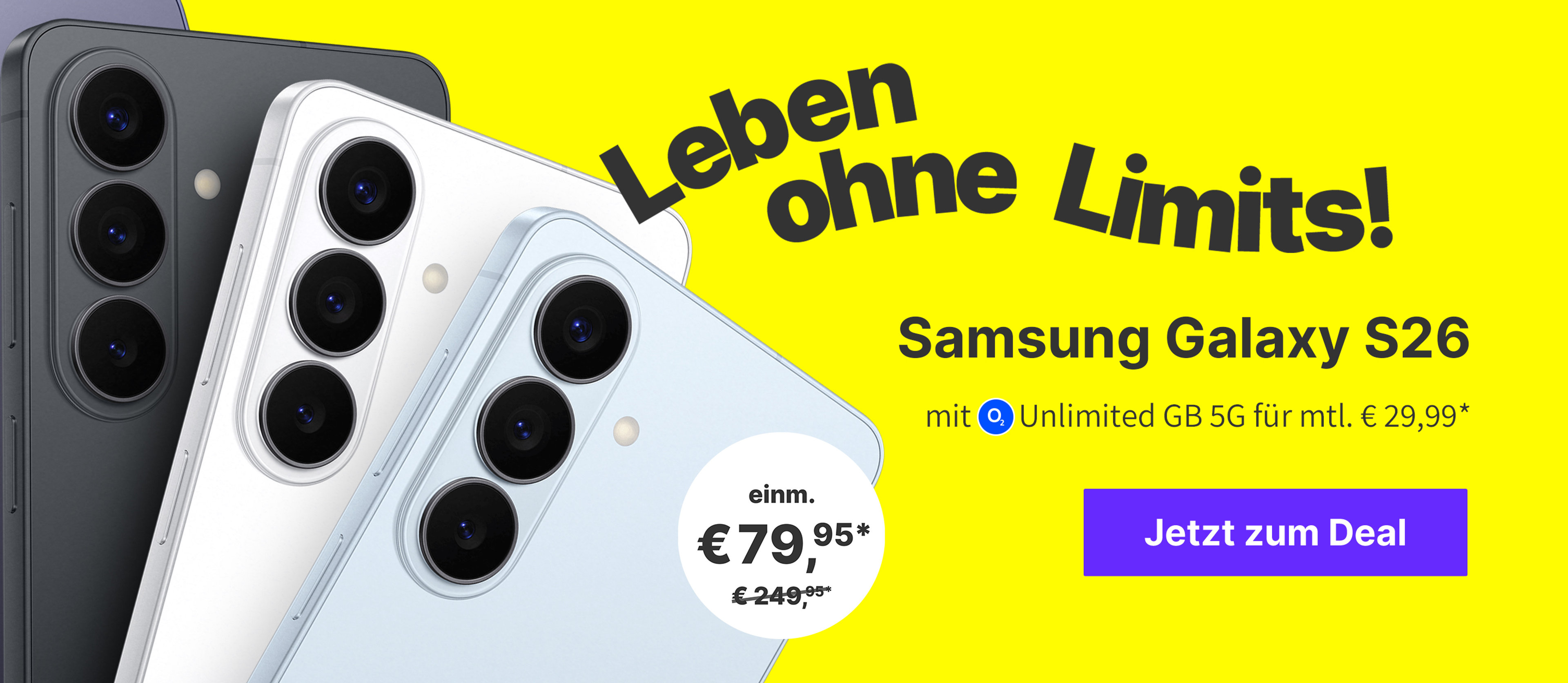 Samsung Galaxy S26 mit o2 Unlimited