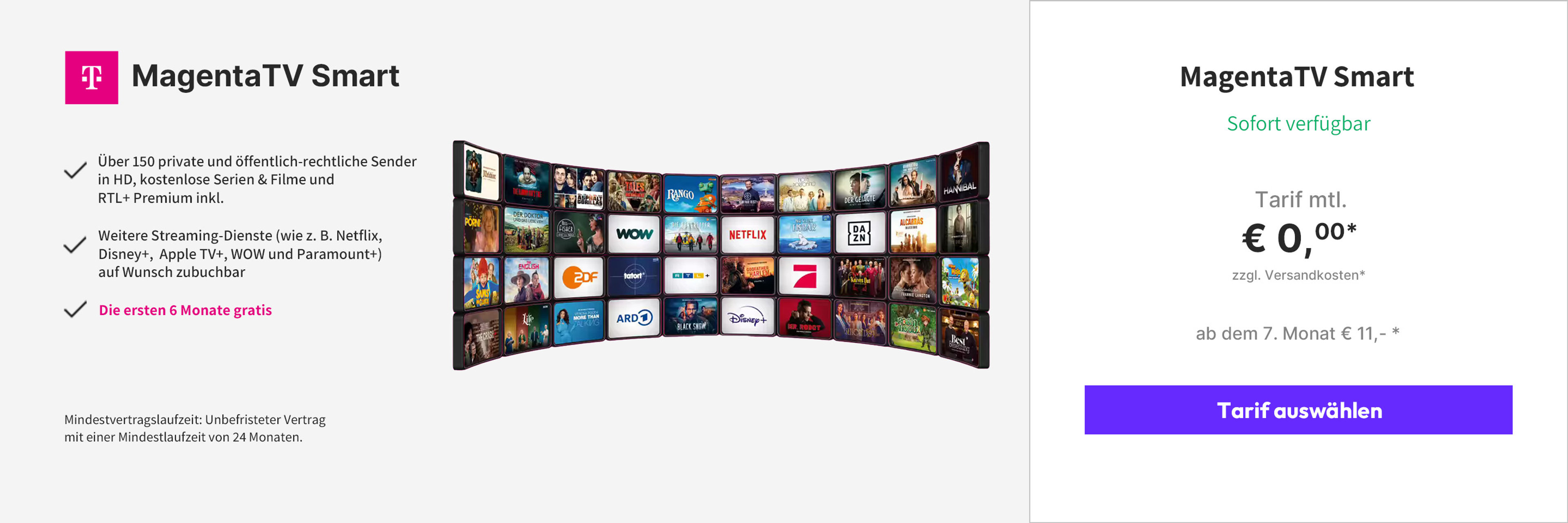 Angebote Magenta TV - Zwischenbanner