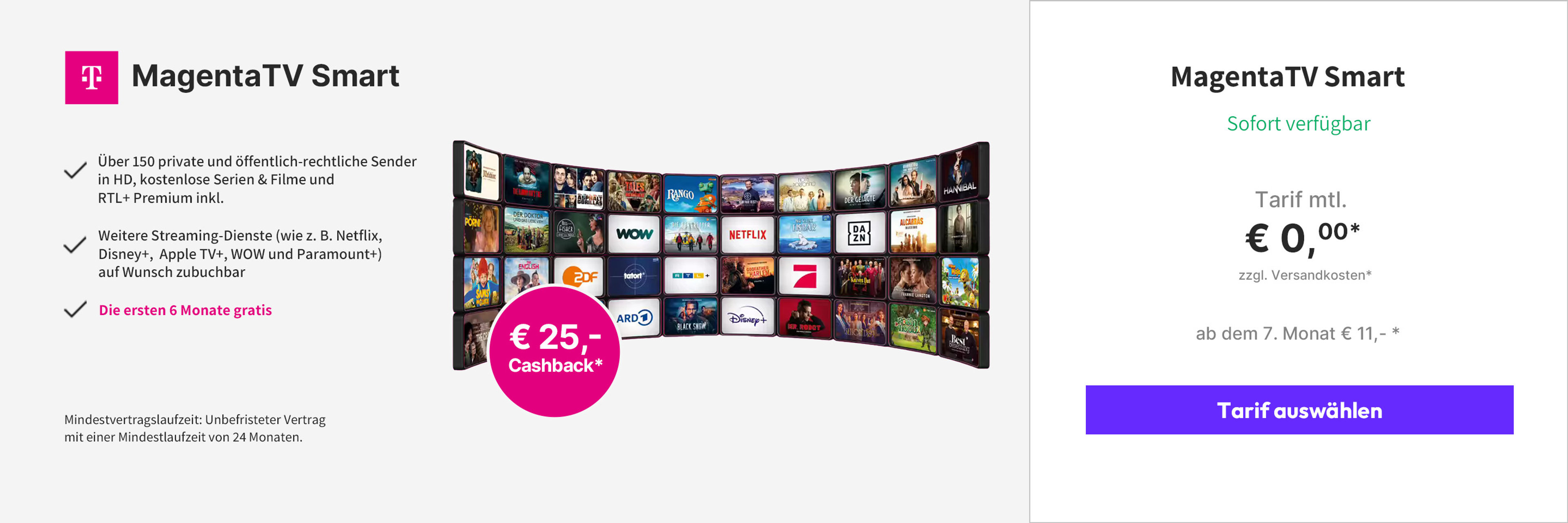 Angebote Magenta TV - Zwischenbanner