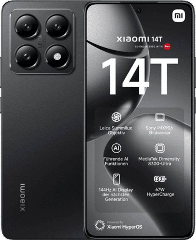 Xiaomi 14T Vorder-/ Rückansicht Xiaomi 14T