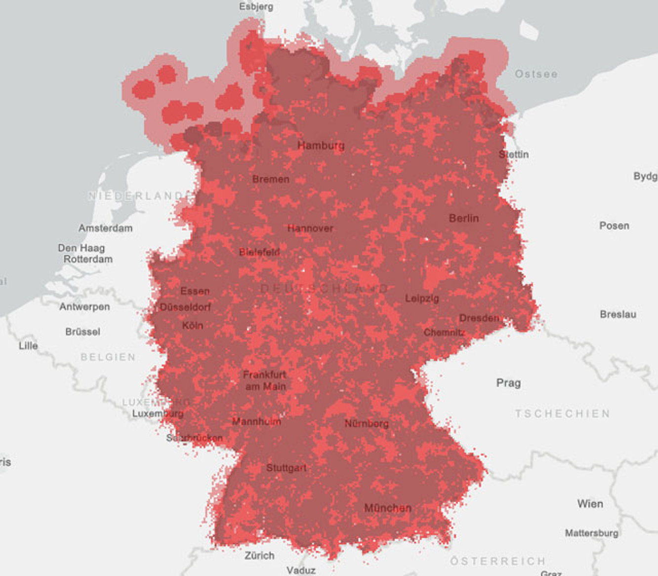 Vodafone Netzabdeckung