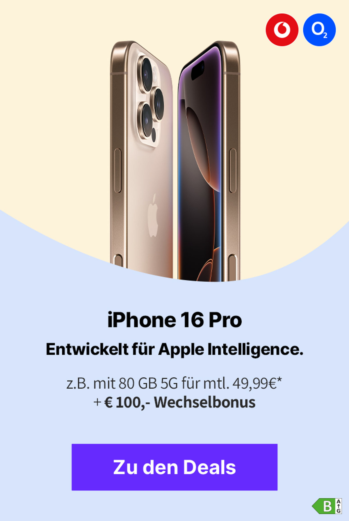 Subteaser 1 Startseite - Angebote iPhone 16 Pro