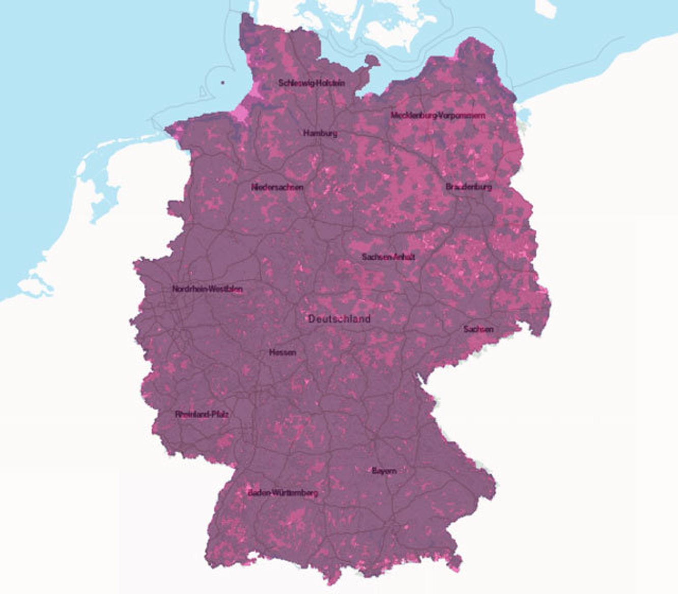 Netzabdeckung Telekom