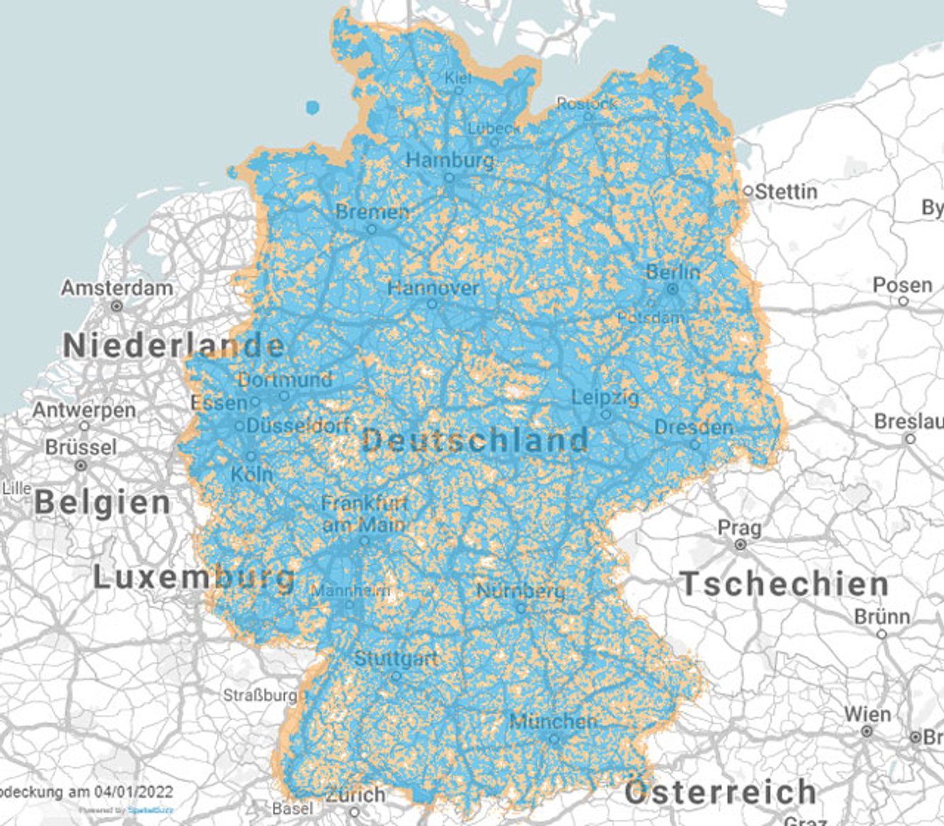 o2 Netzabdeckung Karte