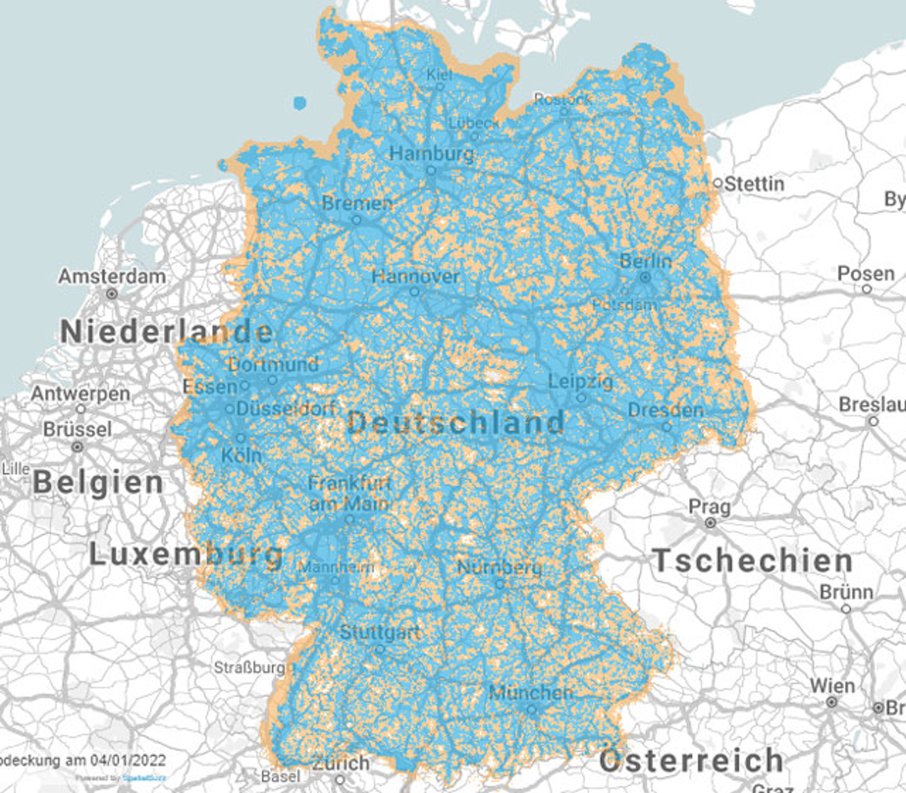 o2 Netzabdeckung Karte