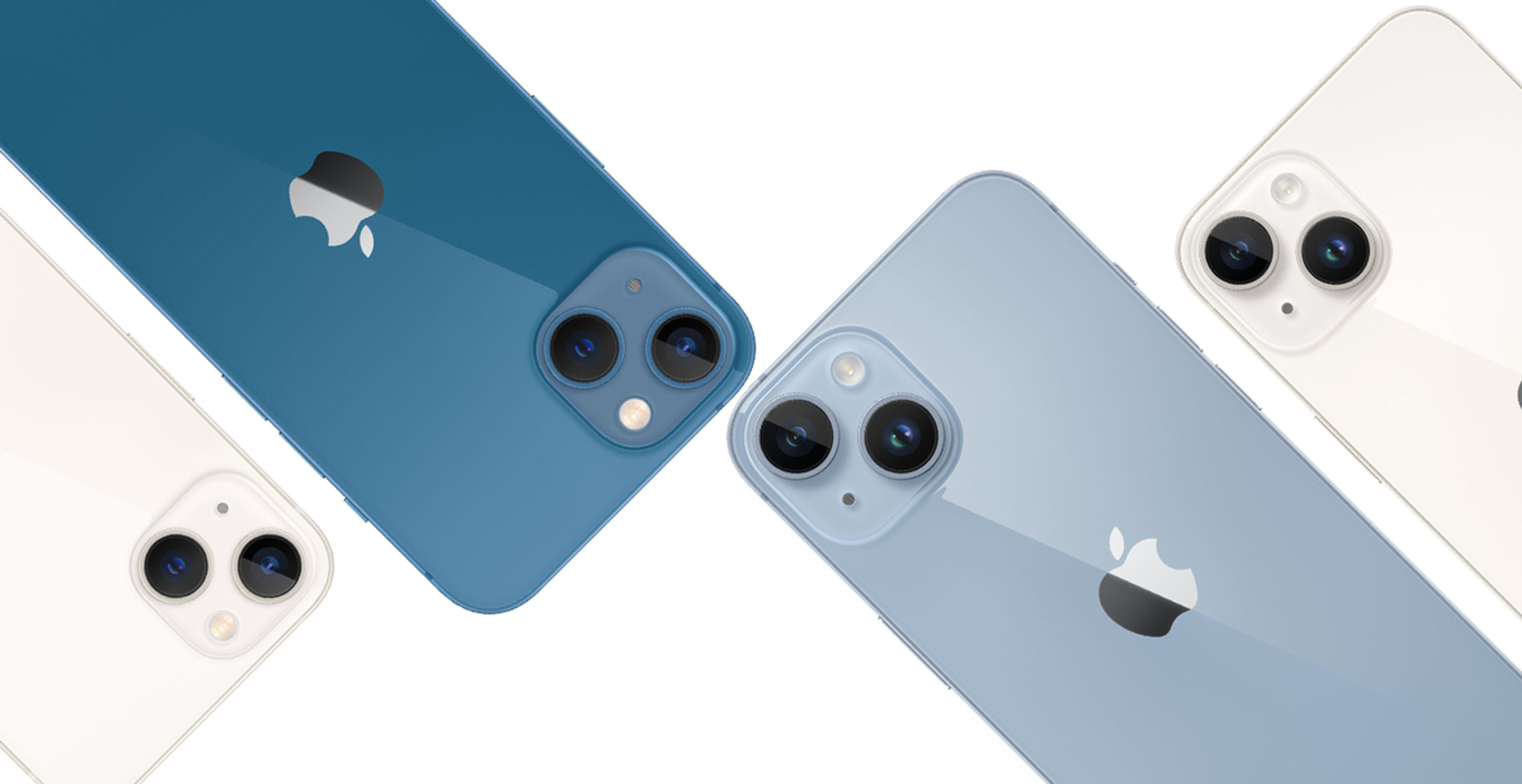 Vergleich - iPhone 13 vs. iPhone 14 - Beide Geräte von hinten