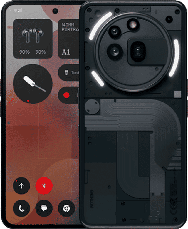 Nothing Phone (3a) Pro - Front-/Rückansicht Nothing Phone (3a) Pro
