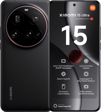 Xiaomi 15 Ultra Vorder-/ Rückansicht