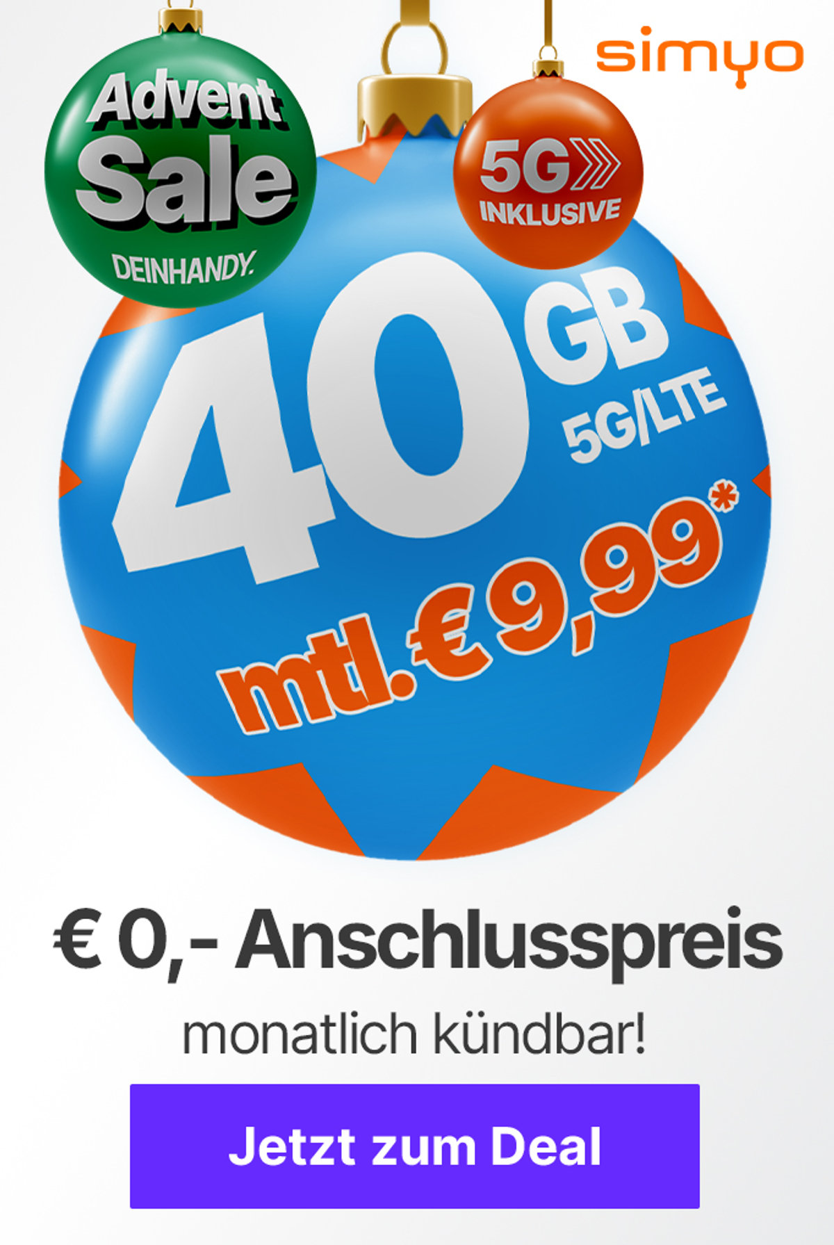 Simyo 40 GB für mtl. 9,99