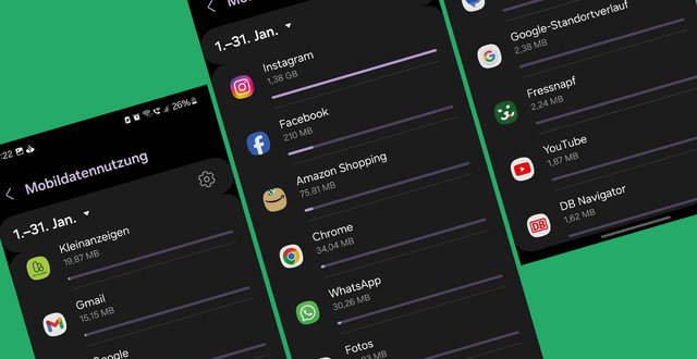 Ratgeber - Datenvolumen abfragen bei Android und iOS