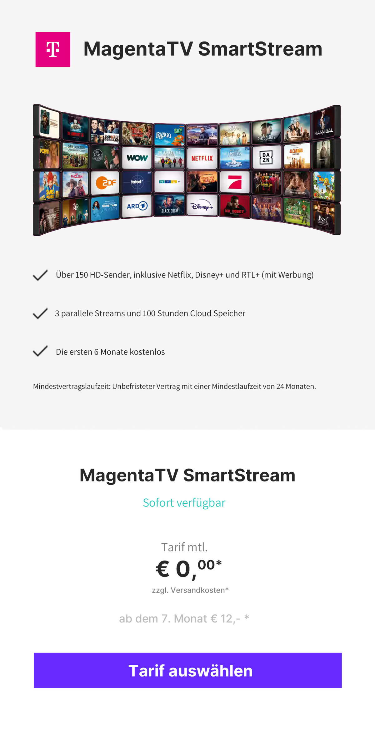 MagentaTV SmartStream 12€ Deal