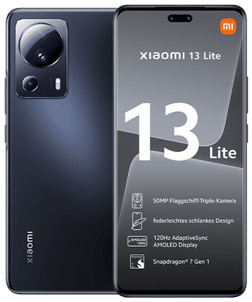 Xiaomi 13 Lite - Front-/Rückansicht