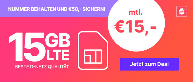 15GB LTE - 15€ mtl