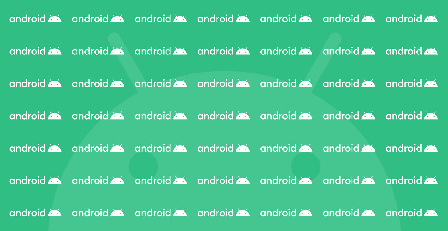 Android Logo auf grünen Hintergrund